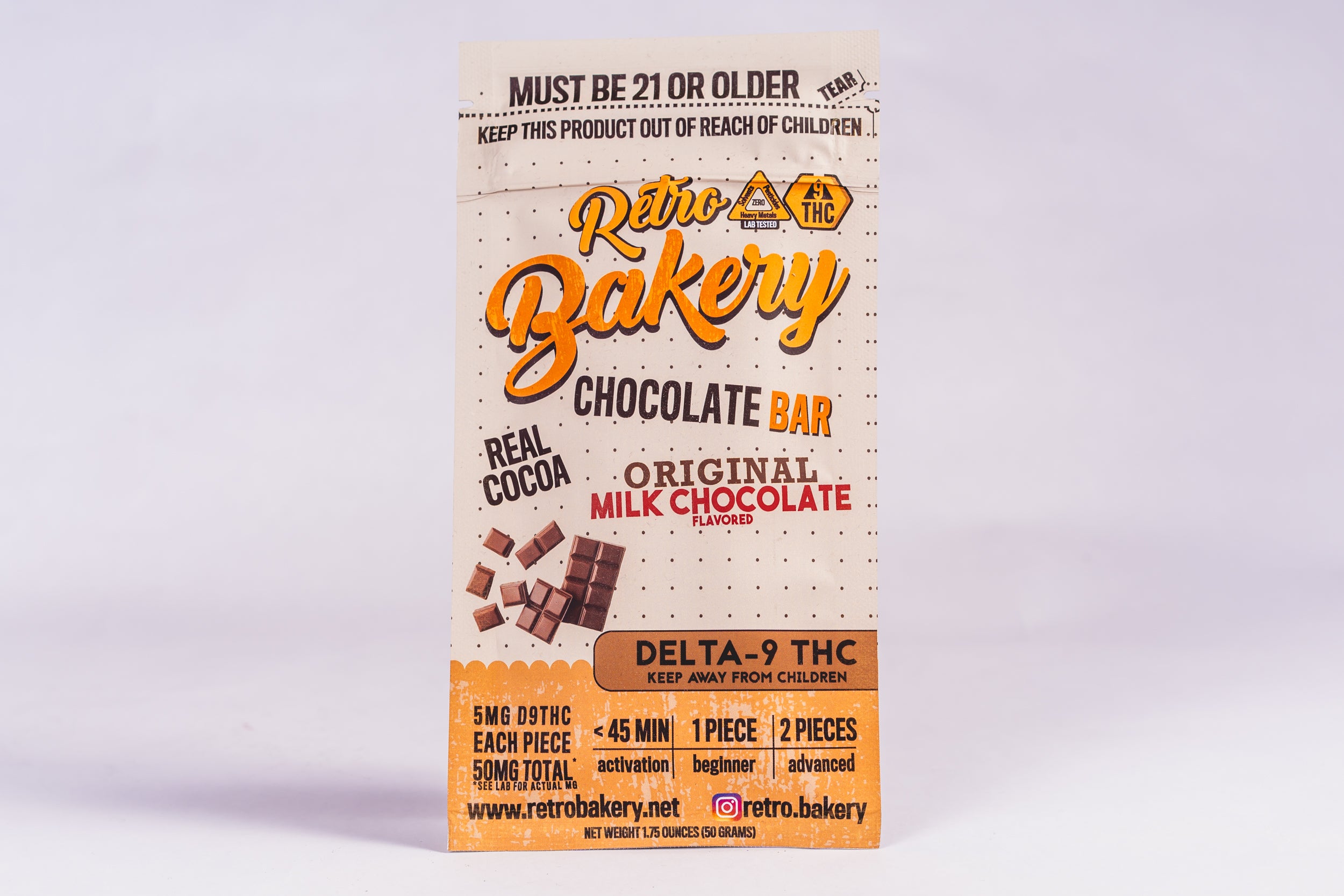Retro Bakery Milk Chocolate Bar InDispensary